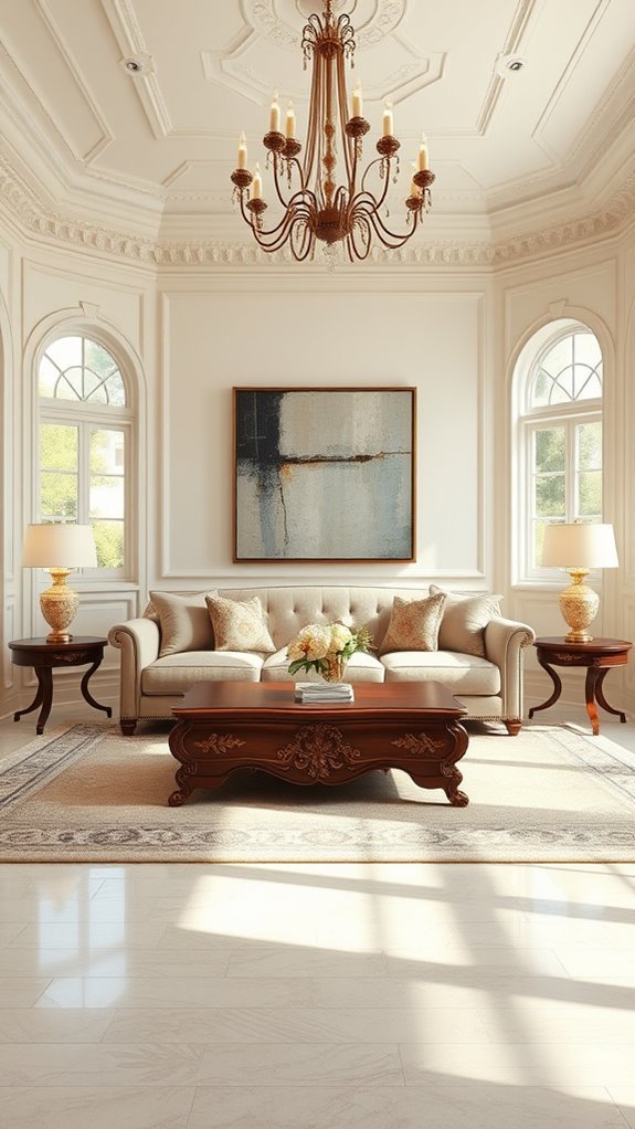 elegant architectural living room