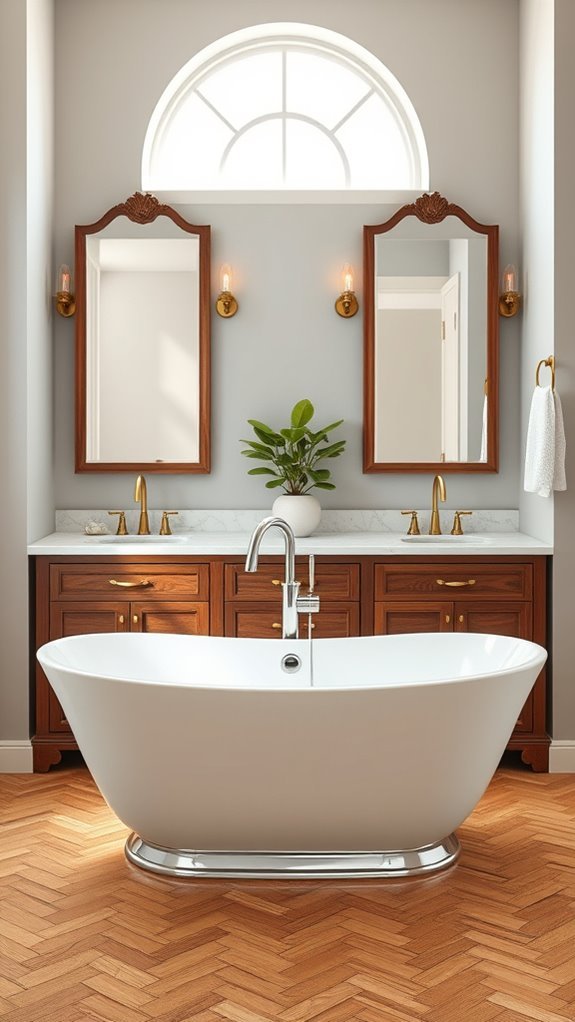 elegant bathroom fixture choices
