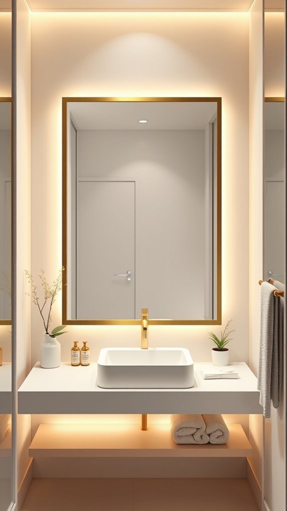 elegant bathroom mirror options