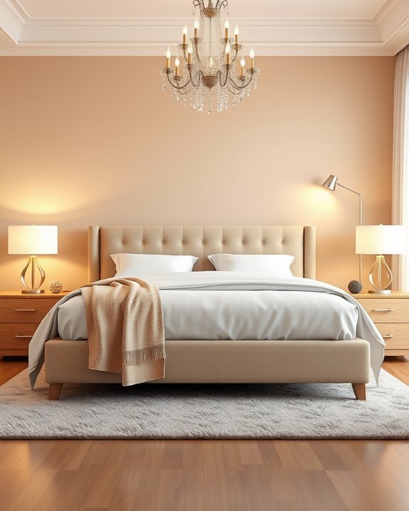 elegant bedroom lighting transformation