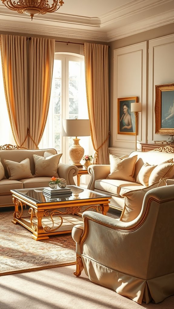 elegant beige and gold
