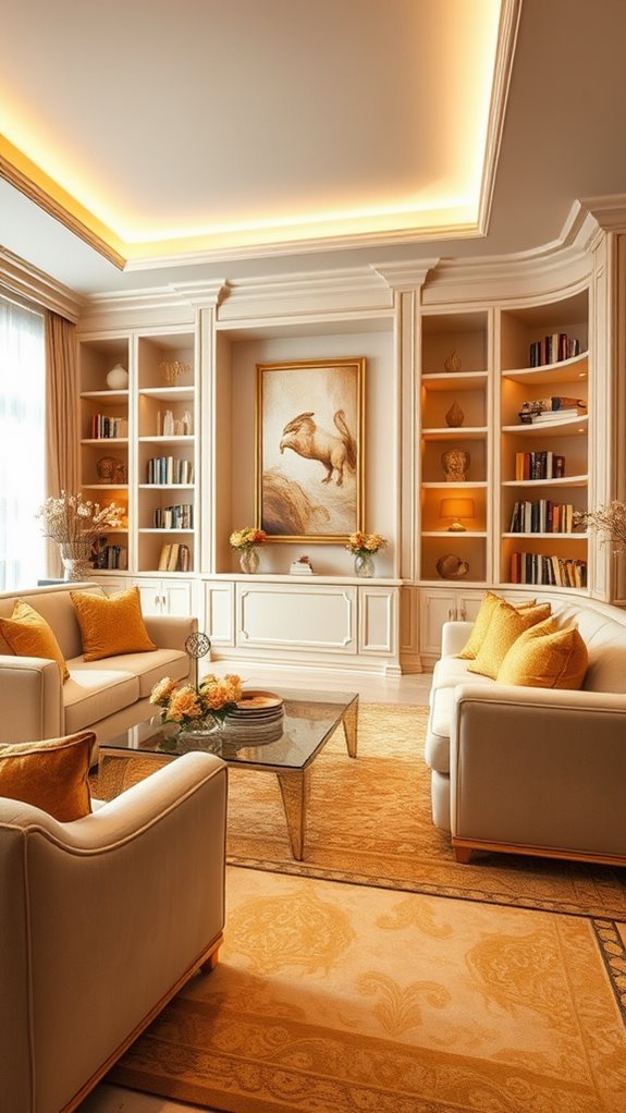 elegant beige and gold