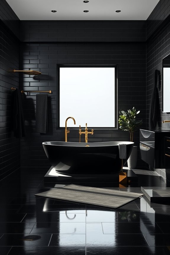 elegant black and gold
