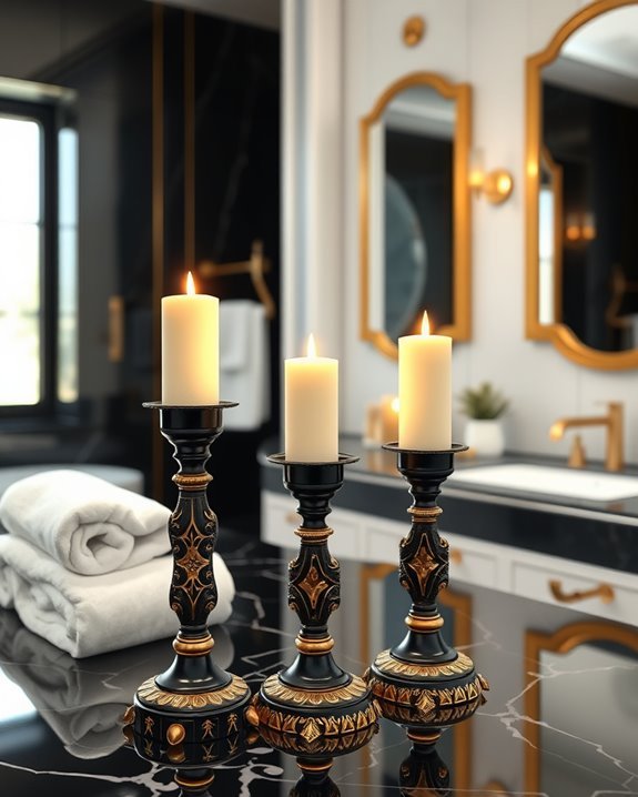 elegant black and gold