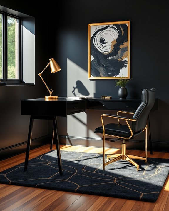 elegant black and gold design