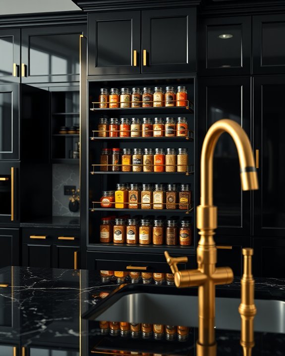 elegant black and gold