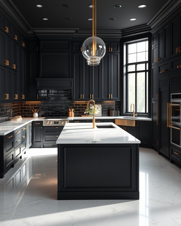 elegant black and gold