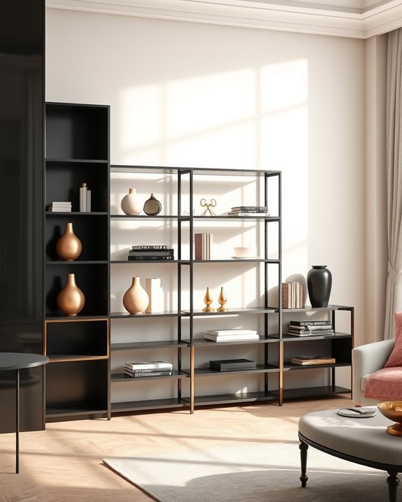 elegant black and rose gold