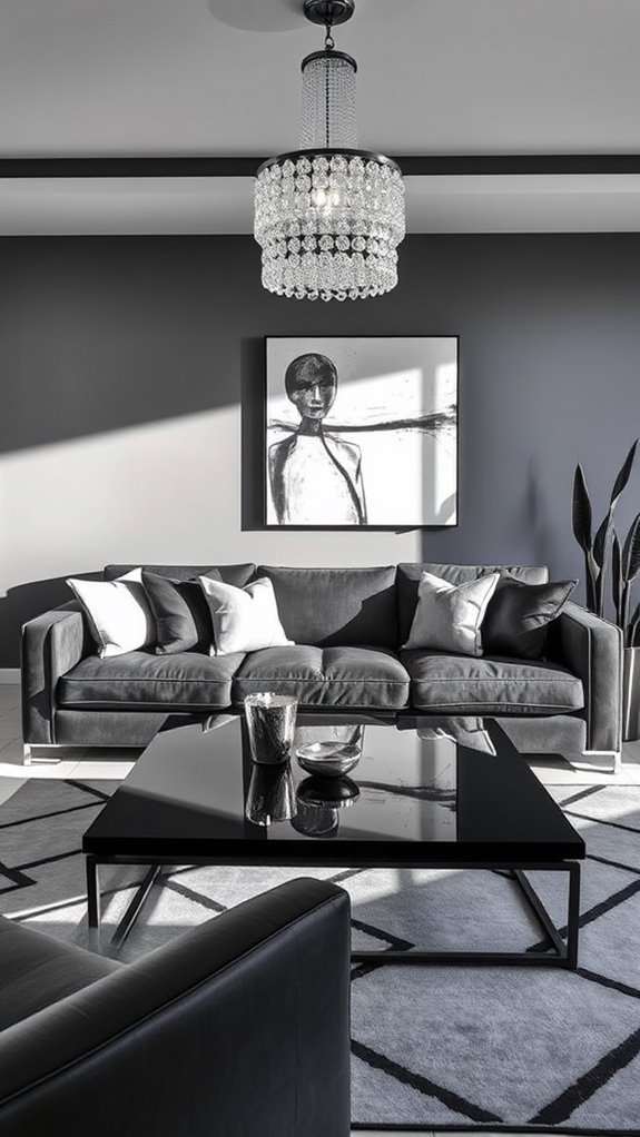elegant black and white