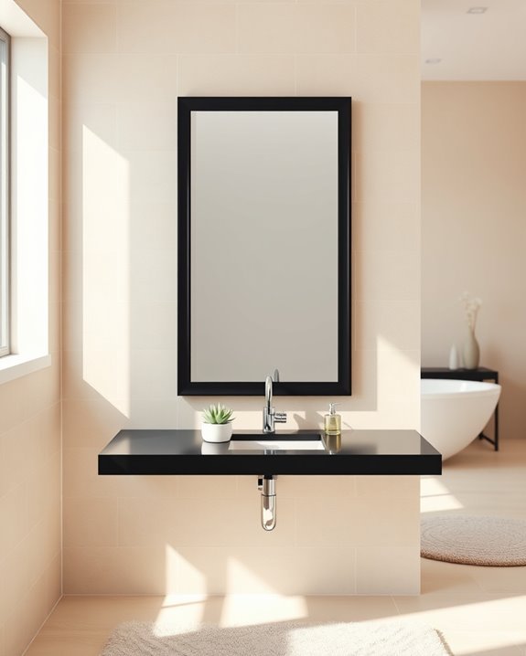 elegant black mirror designs