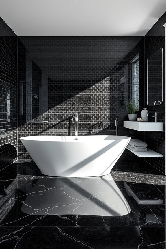 elegant black mosaic designs
