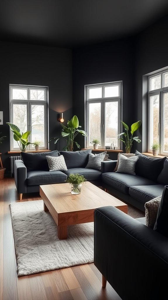 elegant black oak aesthetics