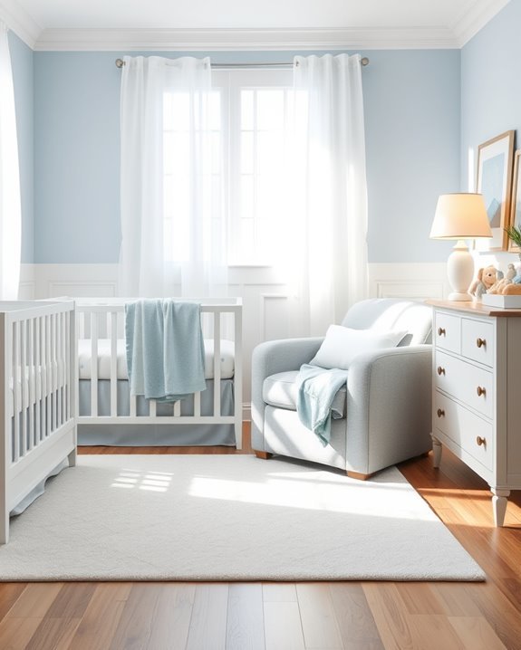 elegant blue and white