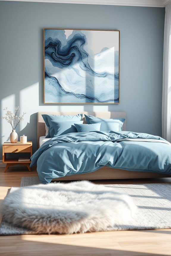 elegant blue grey decor