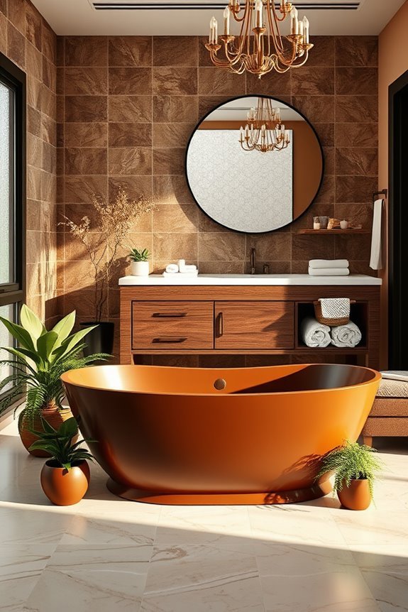 elegant brown accent pieces