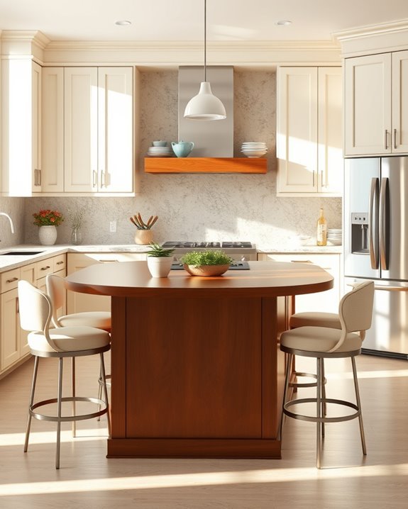 elegant brown cream combination