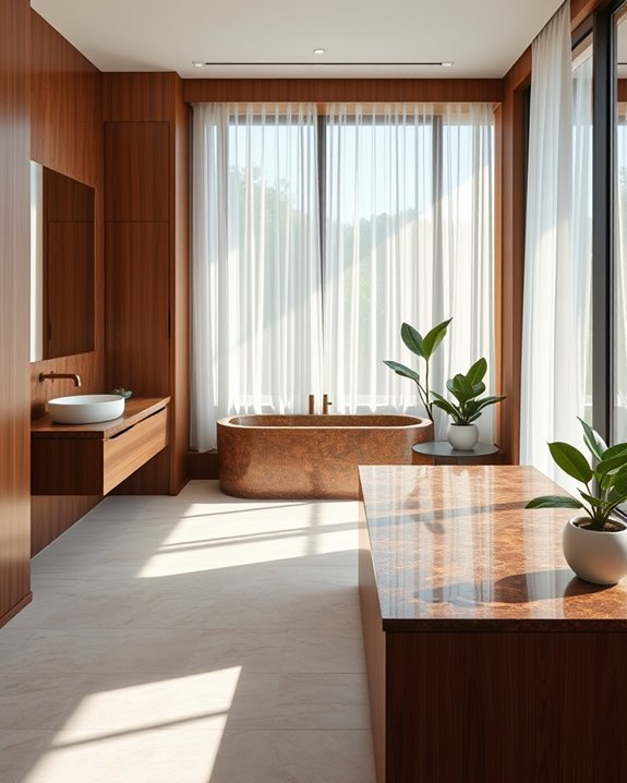 elegant brown granite warmth