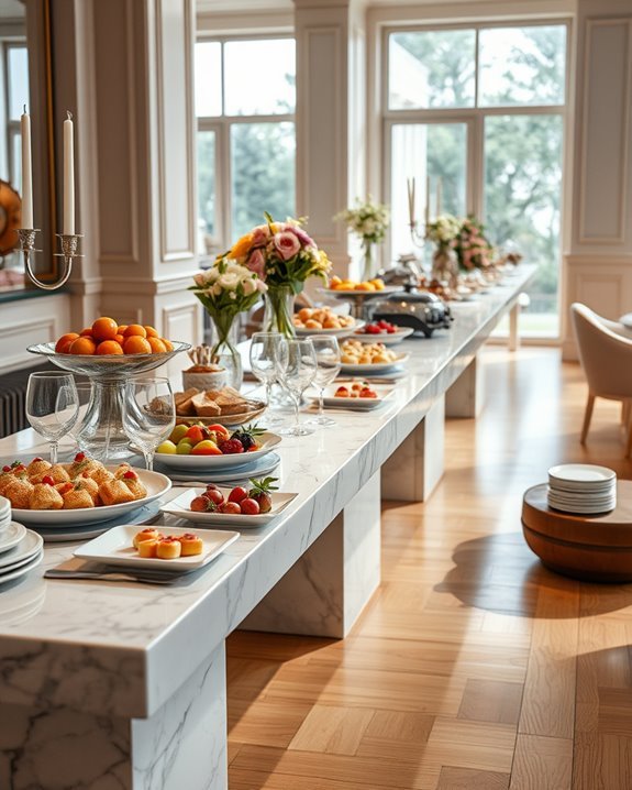 elegant buffet dining experience