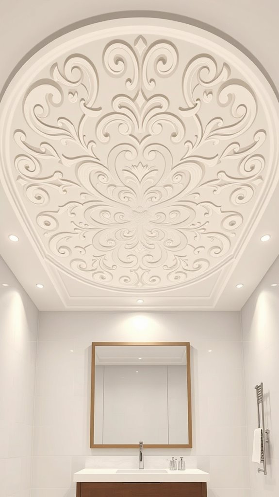 elegant ceiling medallion installation