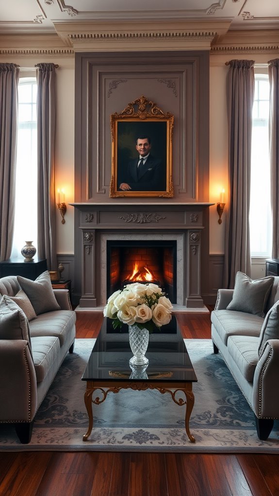 elegant central heating feature