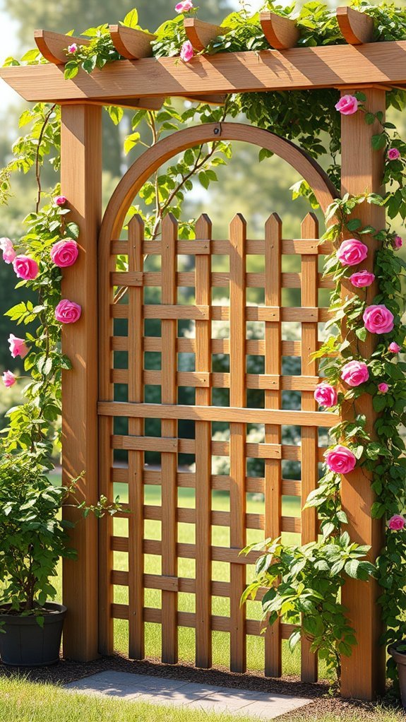 elegant climbing plant support