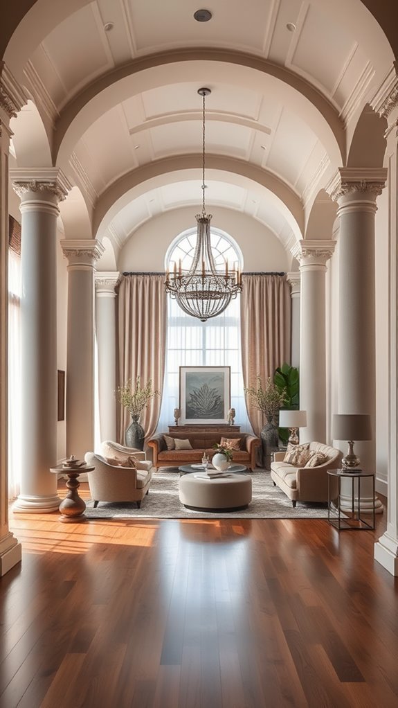 elegant columned archways design