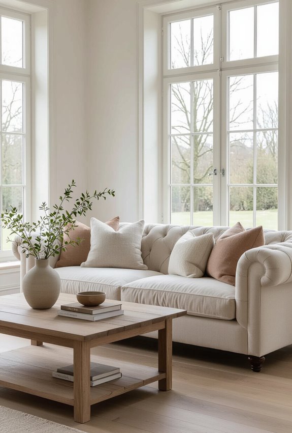 elegant comfort with layered textures