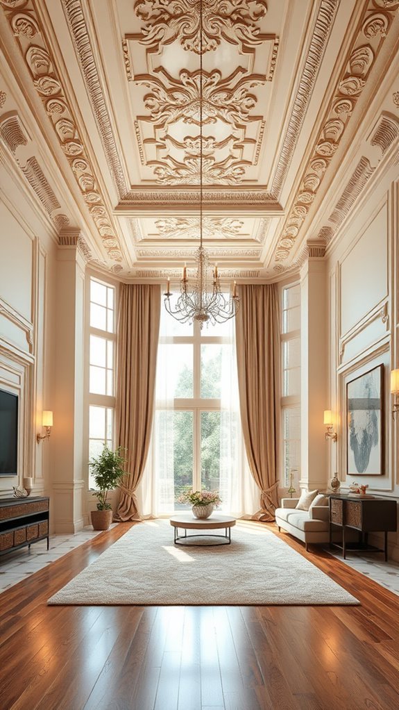 elegant crown molding transformation
