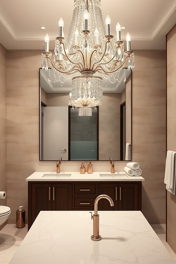 elegant crystal chandelier transformation