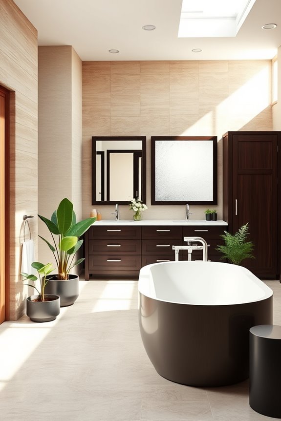 elegant dark cabinet storage