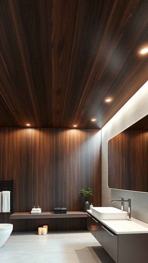 elegant dark wood ceilings