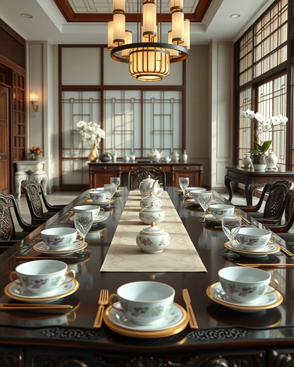 elegant dining room decor