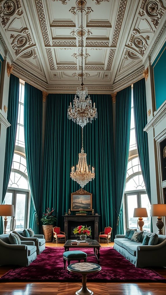 elegant dramatic curtain selection