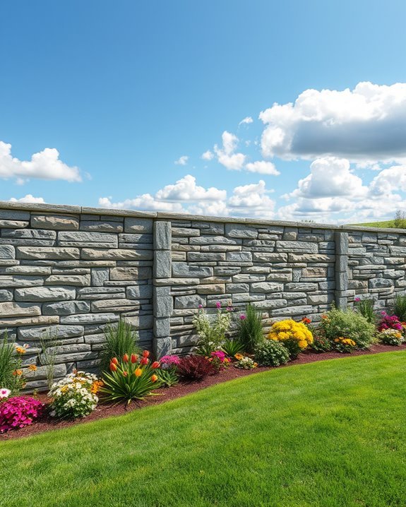 elegant durable stone wall