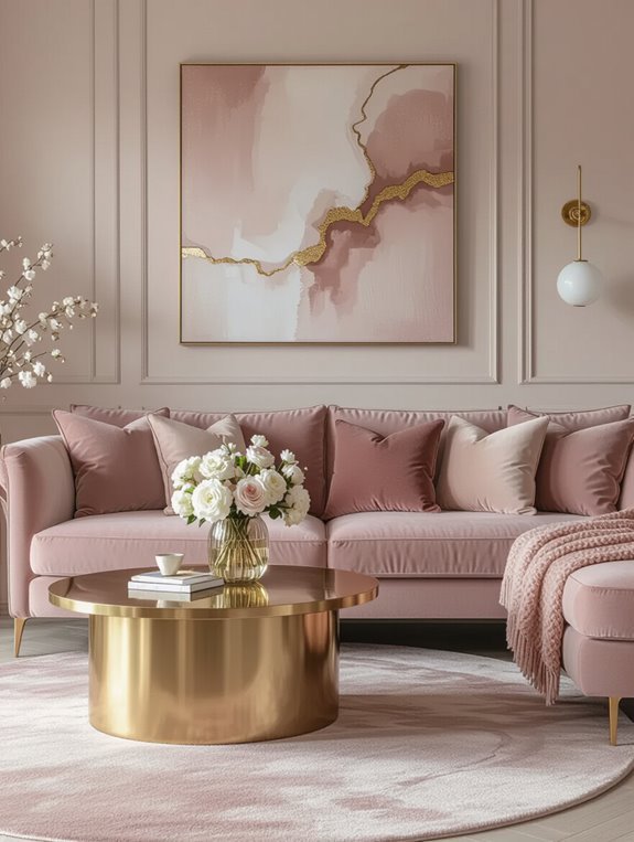 elegant dusty rose d cor