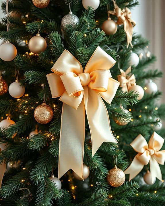 elegant festive tree decor