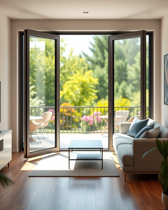 elegant folding screen doors