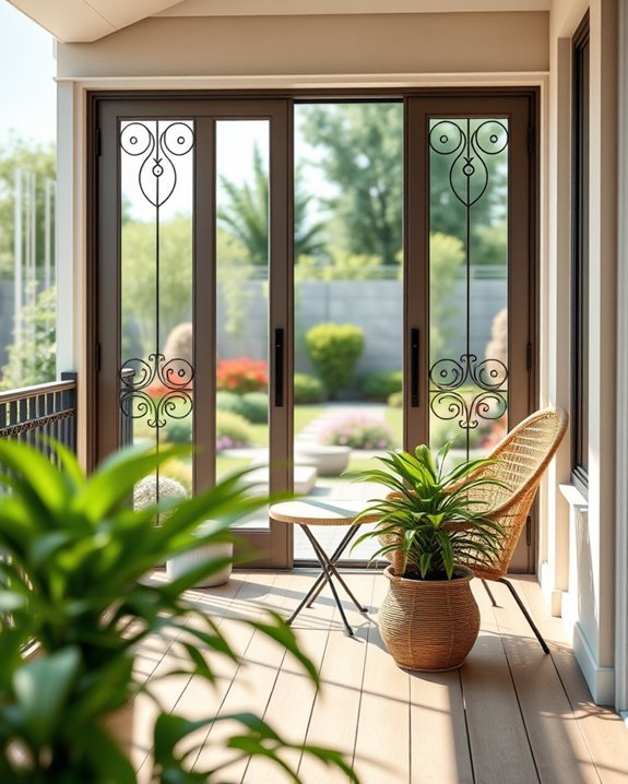elegant french door screens