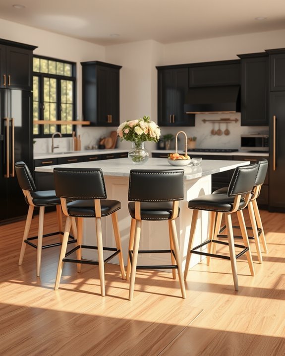elegant functional kitchen seating