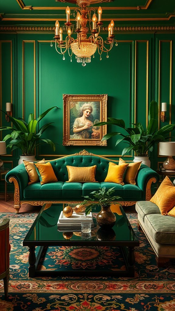 elegant furniture with gold