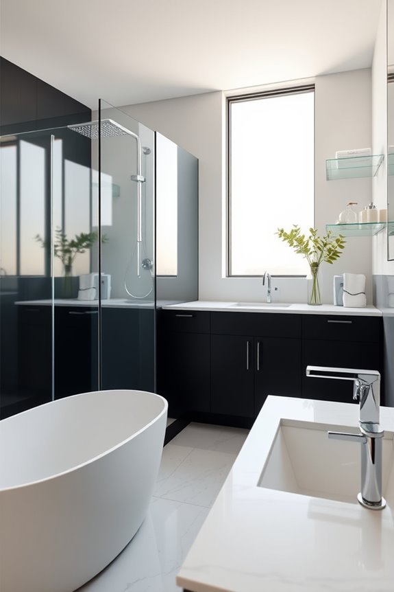 elegant glass partition design