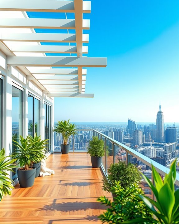 elegant glass pergola design