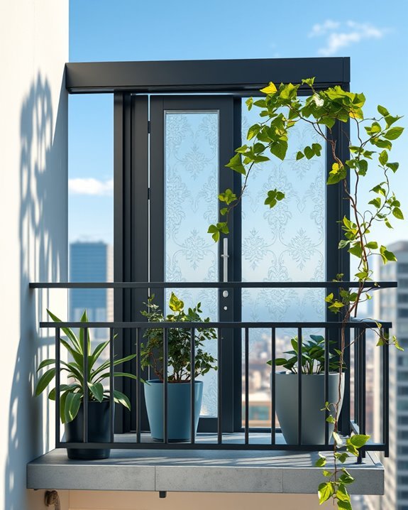 elegant glass safety grills