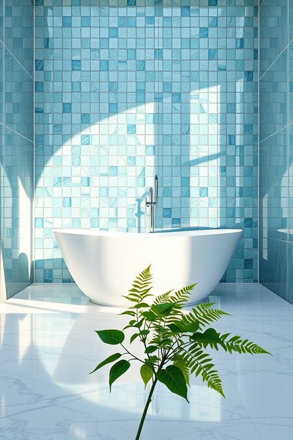 elegant glass tile reflections