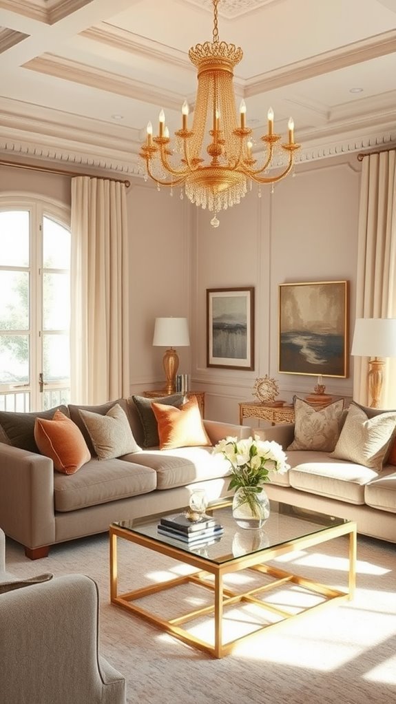 elegant gold light fixtures