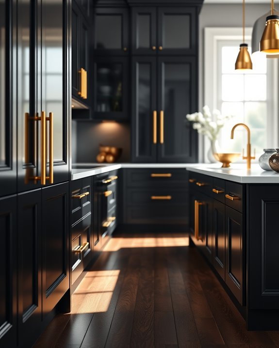 elegant gold on black