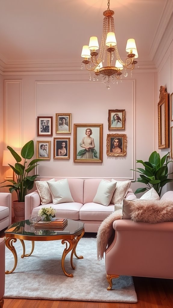 elegant golden embellishments shine