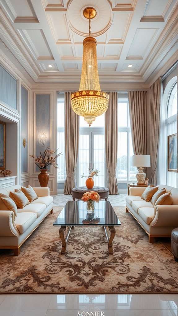 elegant golden lighting fixtures