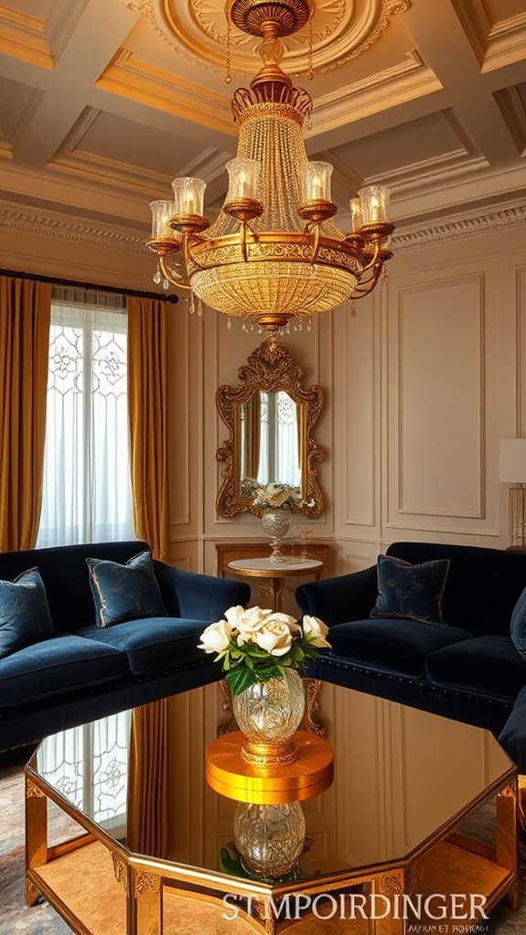 elegant golden lighting options