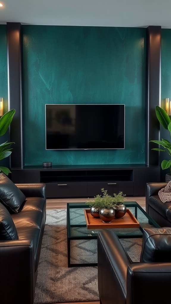 elegant green leather combination